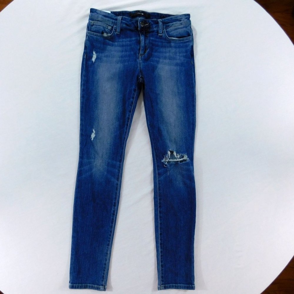 Joe's Jeans - Women's 27 - Straight Leg Holes Dark Inseam 30 inches